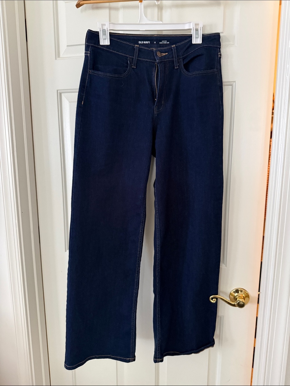 Old Navy Women's Dark Indigo Wow Wide Leg Jeans